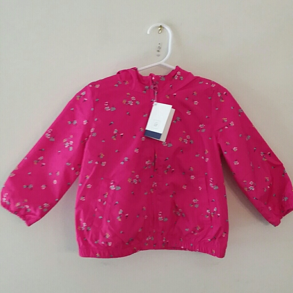 Baby Gap Girls Rain Jacket Floral & Pink SZ:2Years - Picture 7 of 8